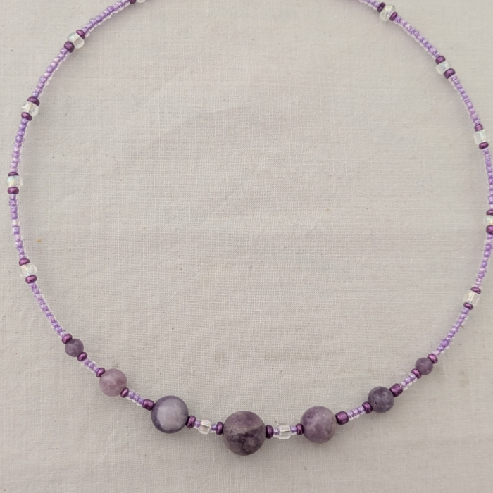 Lépidolite rose.